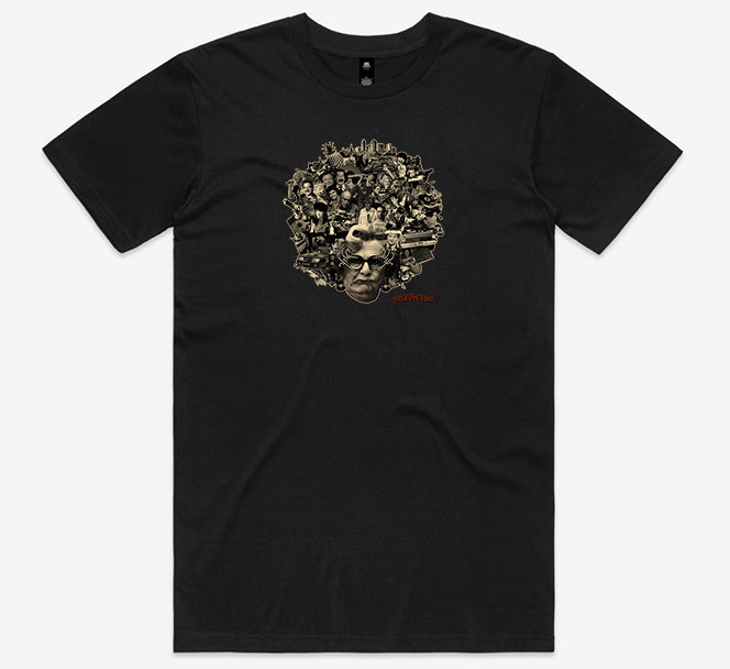 Flare Dinkum Tee (Black/White) + Sticker Pack