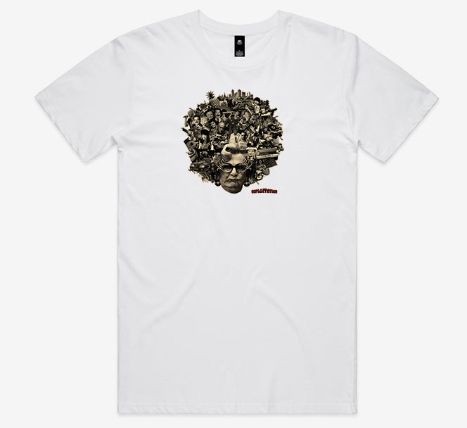 Flare Dinkum Tee (Black/White) + Sticker Pack