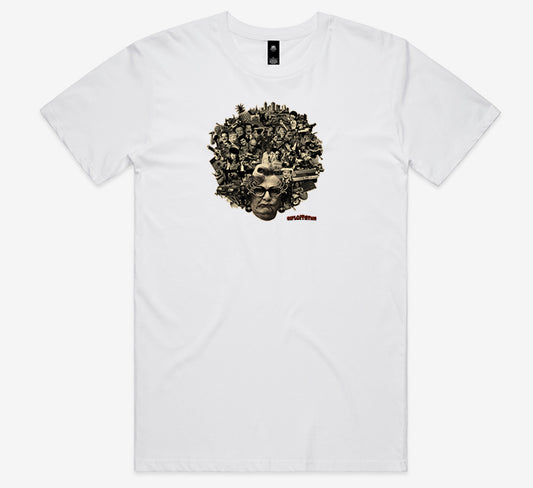 Flare Dinkum Tee (Black/White) + Sticker Pack